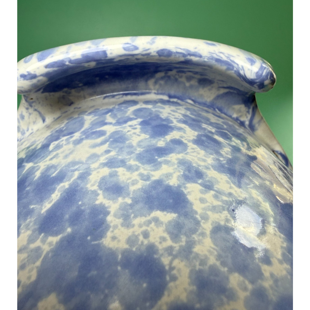 Bennington Potters Mixing Batter Bowl 1880 Pour Spout VT Morning Glory Blue READ - Picture 11 of 11